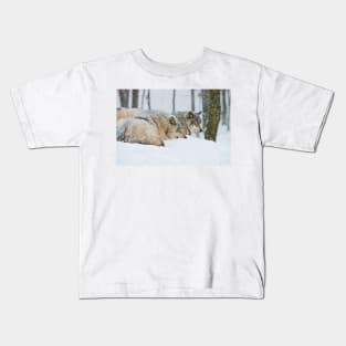 Gray Wolves Kids T-Shirt